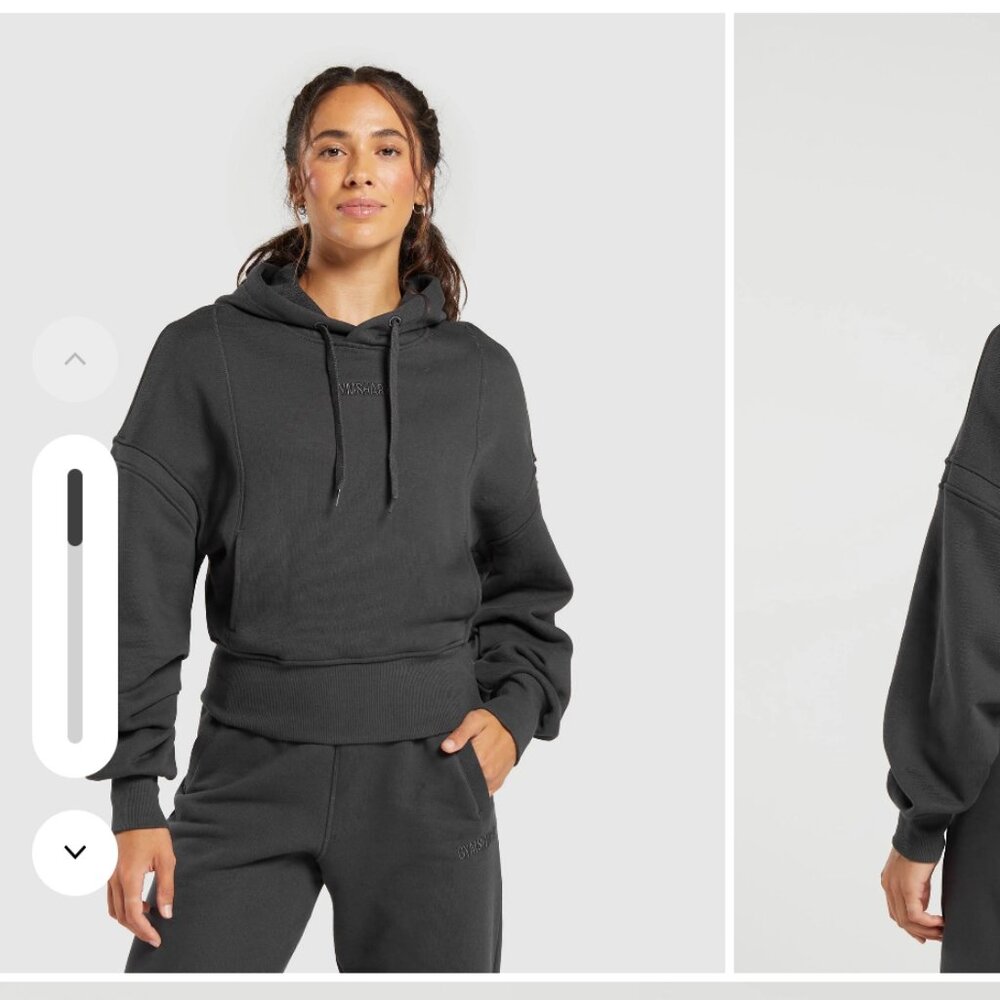 Gymshark Heavyweight Loopback Sweat Hoodie - Asphalt Grey